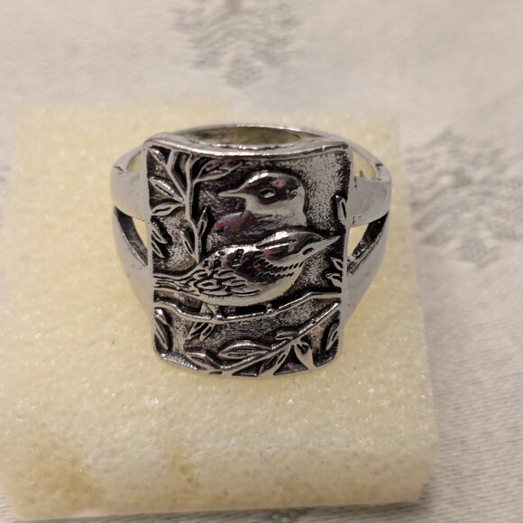 New! 2 Bird Ring - Unique and Unusual Size 9.5 - Picture 4 of 5